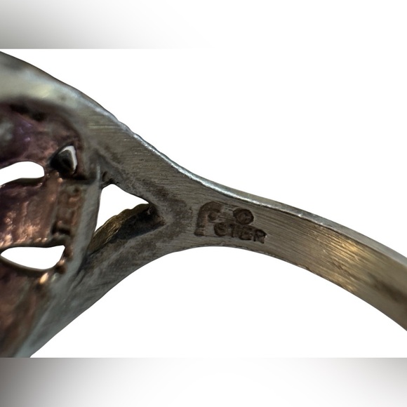 Estate 6ct Color-Changing Amethyst Sterling Silver Ring (8) - Picture 7 of 7